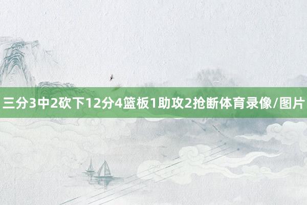 三分3中2砍下12分4篮板1助攻2抢断体育录像/图片