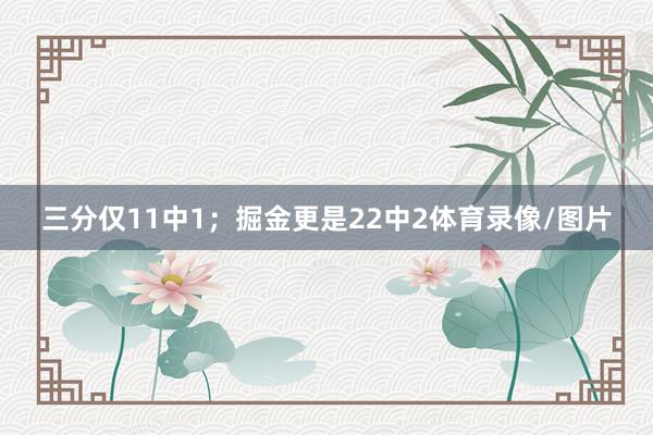 三分仅11中1；掘金更是22中2体育录像/图片