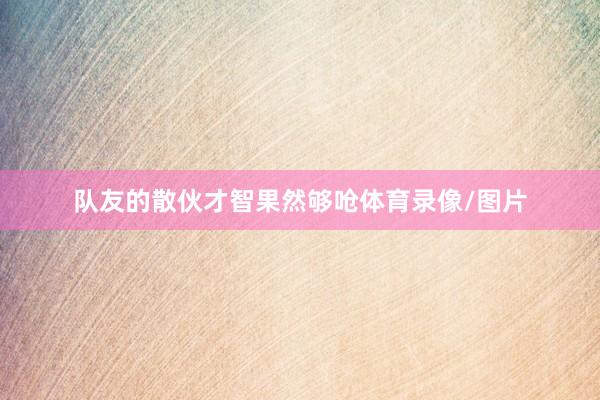 队友的散伙才智果然够呛体育录像/图片