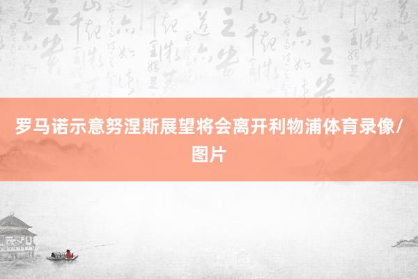 罗马诺示意努涅斯展望将会离开利物浦体育录像/图片