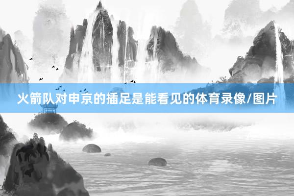 火箭队对申京的插足是能看见的体育录像/图片