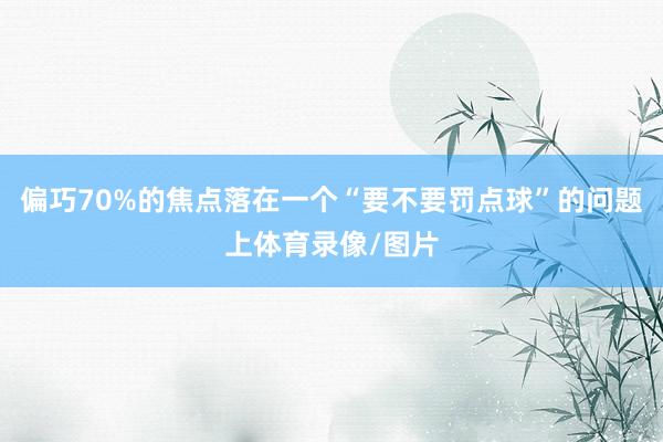 偏巧70%的焦点落在一个“要不要罚点球”的问题上体育录像/图片
