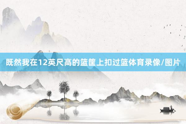 既然我在12英尺高的篮筐上扣过篮体育录像/图片