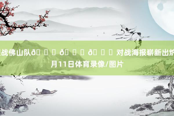迎战佛山队🏀🏀🏀对战海报崭新出炉4月11日体育录像/图片